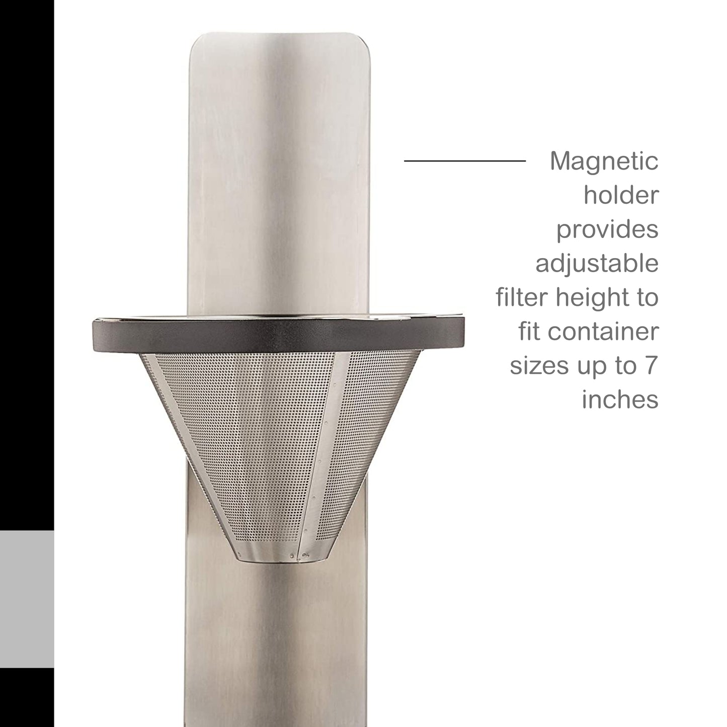 AdHoc Mr. Brew Pour Over Coffee Maker, 10.5", Steel