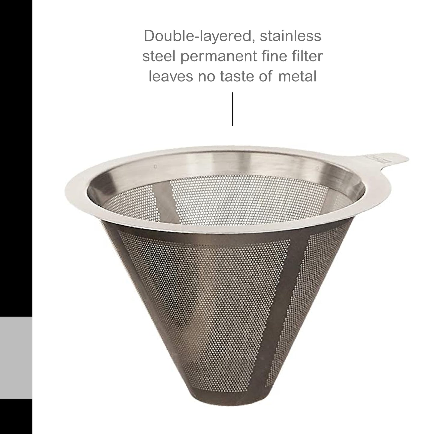 AdHoc Mr. Brew Pour Over Coffee Maker, 10.5", Steel