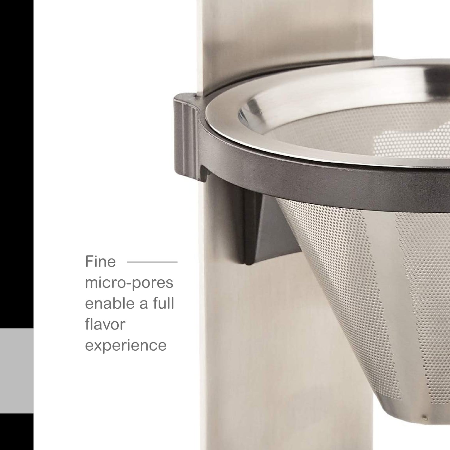 AdHoc Mr. Brew Pour Over Coffee Maker, 10.5", Steel