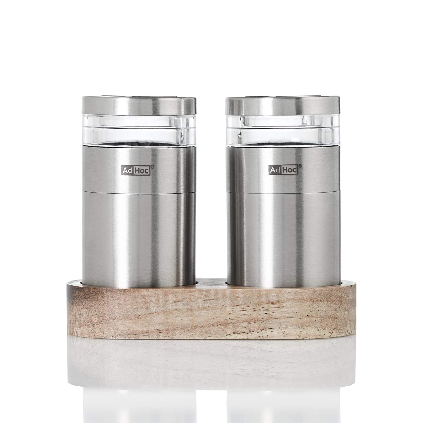 AdHoc Menage Molto Salt & Pepper Mill Set, Stainless Steel