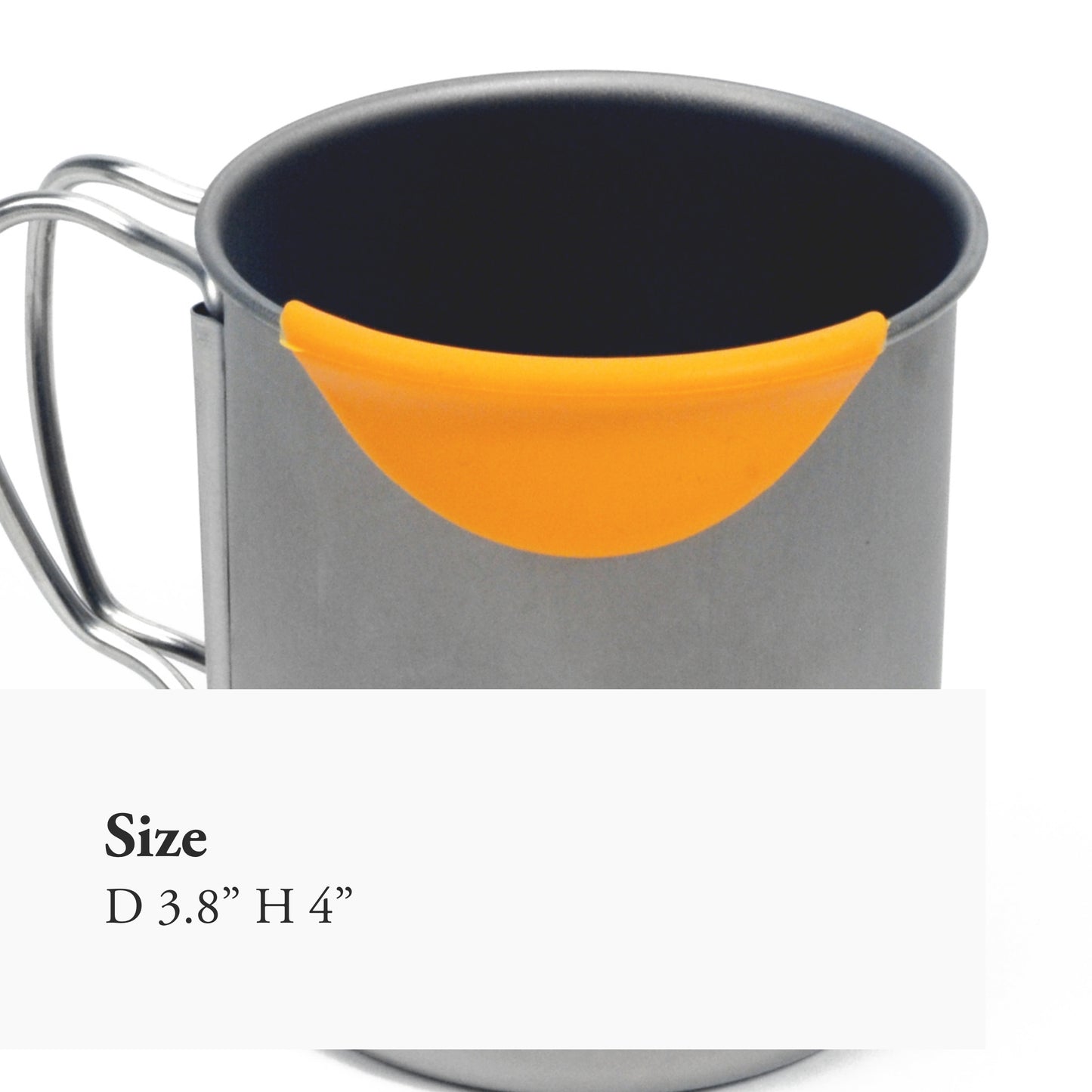 Snow Peak Titanium Single-Wall Hot Lips Mug - Durable & Lightweight - Camping - 3.2 oz