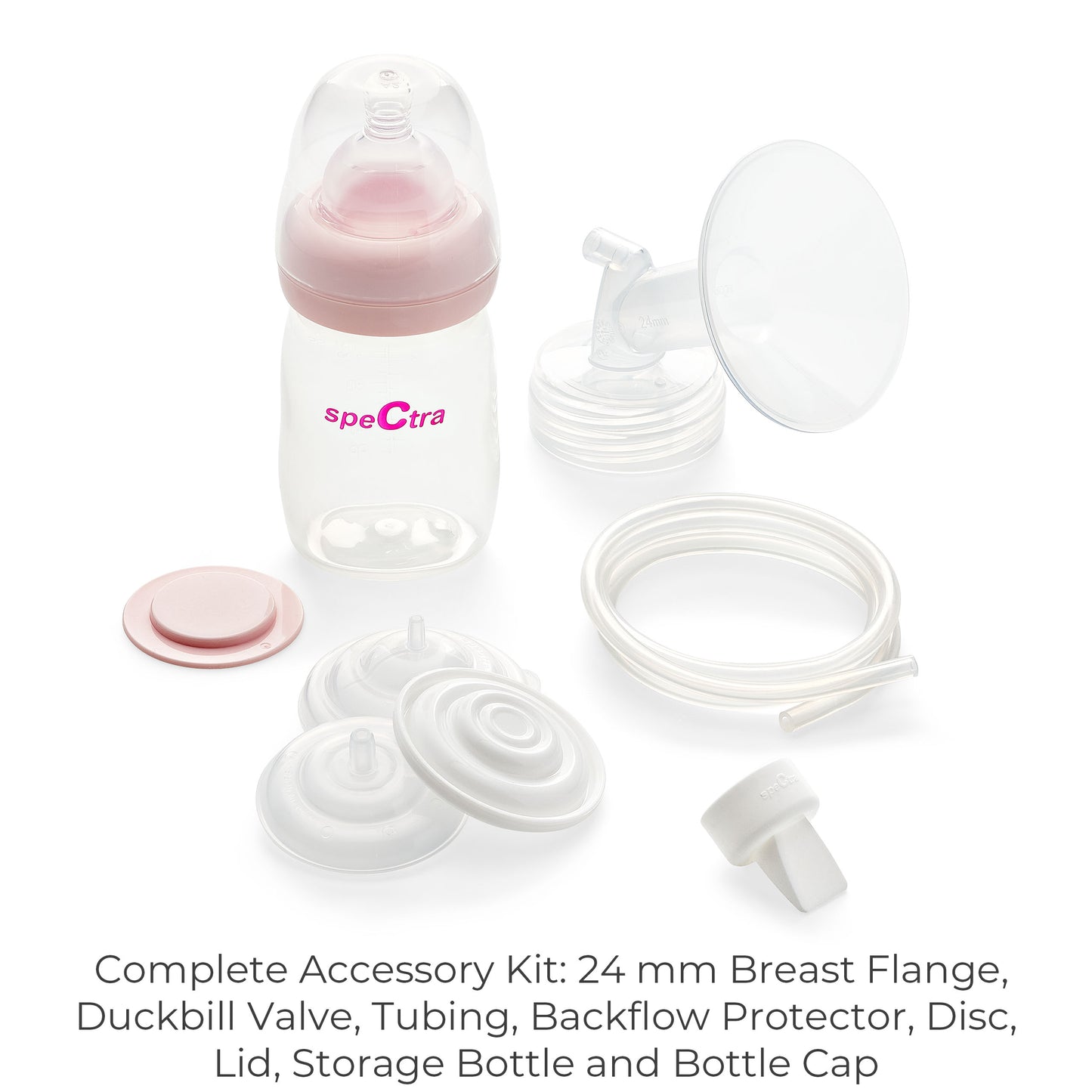 Spectra Baby S2 Plus Premier Electric Breast Pump with Grey Tote Premium Accessory Kit (24 mm (Pack of 1))