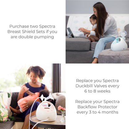 Spectra - Wide Breast Shield Set for Breast Milk Pumps - X-Large 32 mm