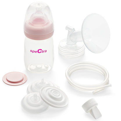 Spectra - Premium Breast Milk Pump Accessory Kit with Baby Bottles - Medium 24mm