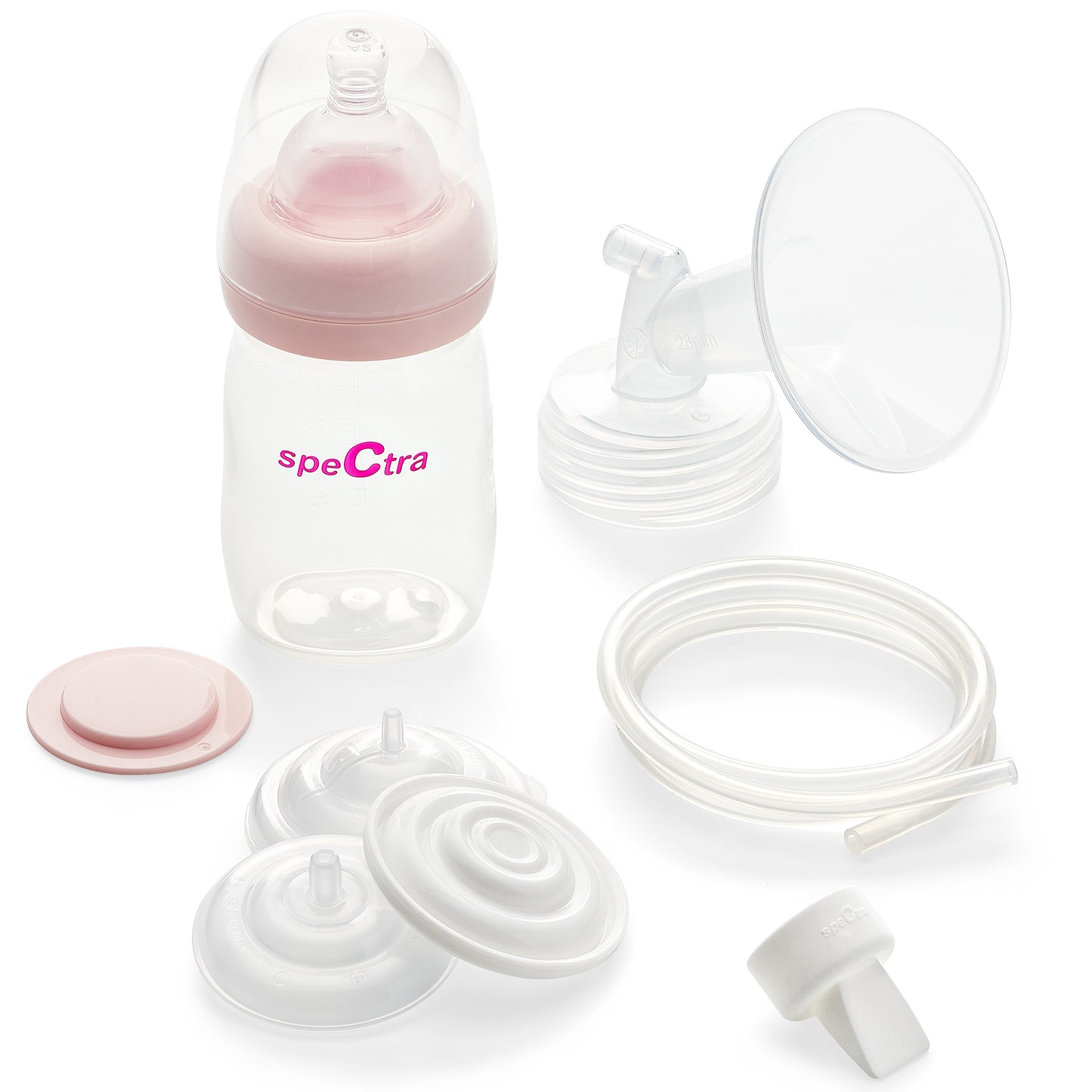 Spectra - Premium Breast Milk Pump Accessory Kit with Baby Bottles - Large 28mm
