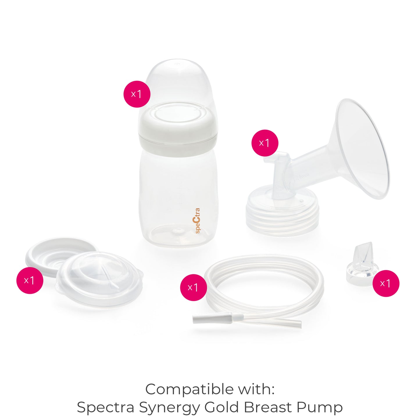 Spectra Baby Spectra - SG - Authentic Premium Accessory Kit - (Medium / 24mm) - Includes 1 of Each Accessory - Replacement Parts for SG Pump