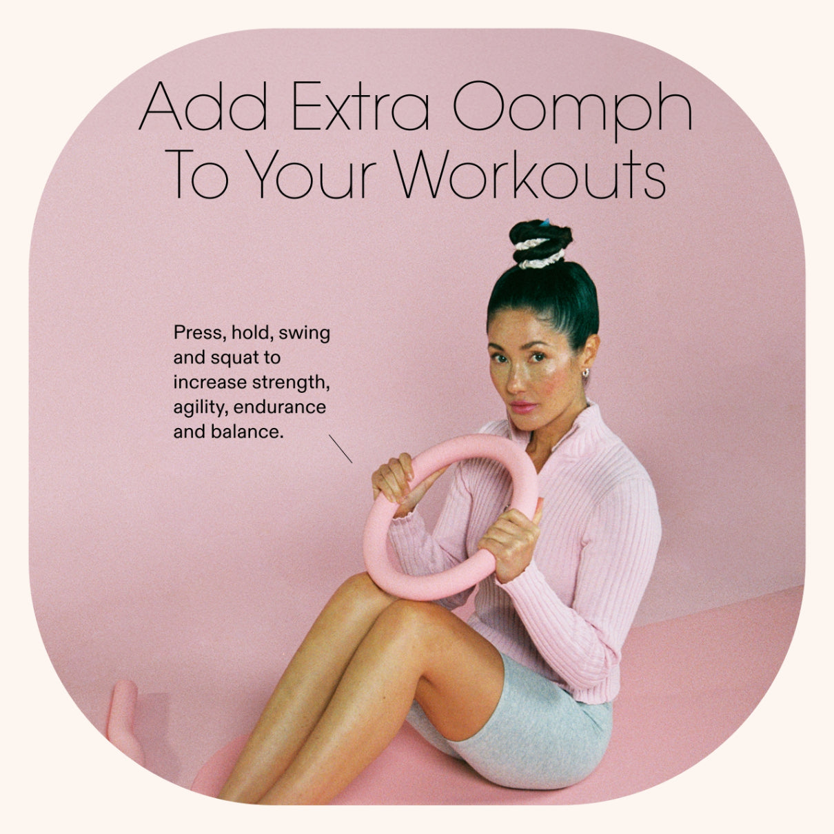 Bala Power Ring| Kettlebell | Yoga, HIIT, Pilates, Barre, Strength Training | Sand (10lb)