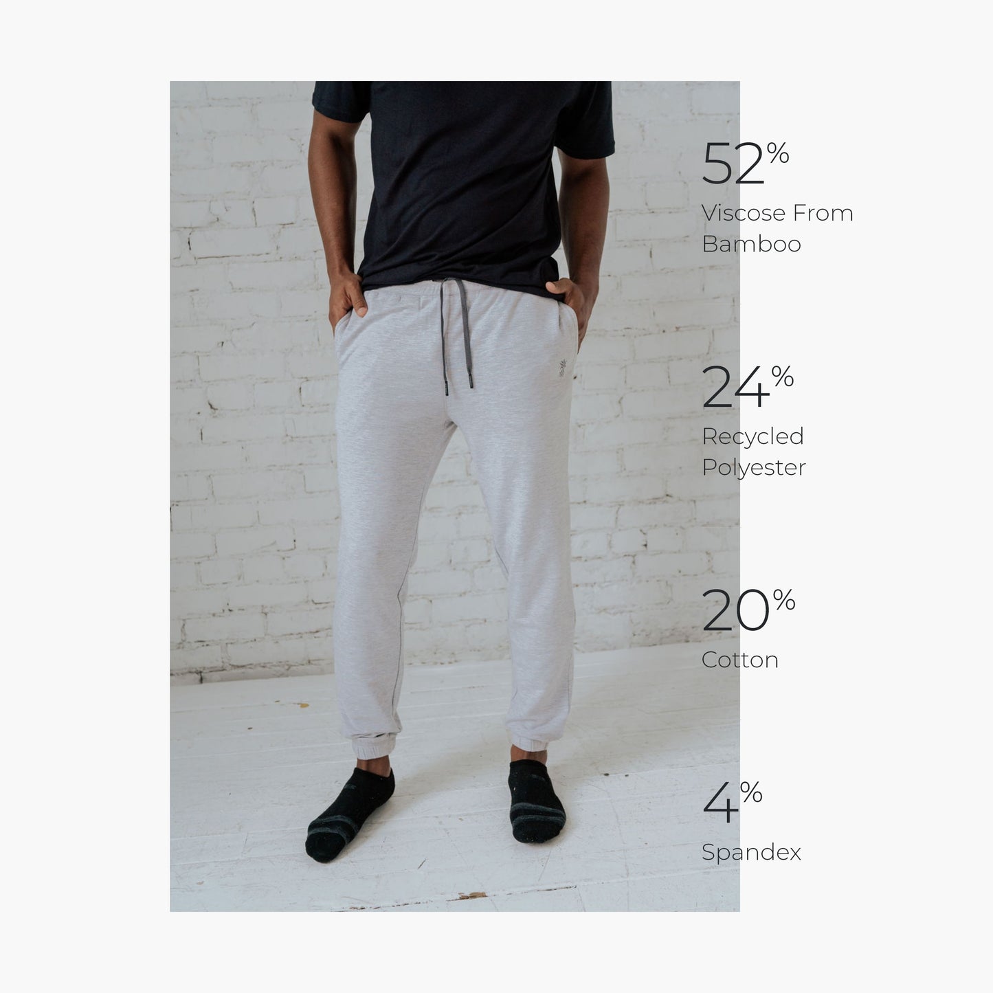 Cariloha - Men's Joggers - Light Heather Gray - M