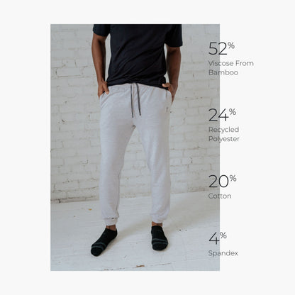 Cariloha - Men's Joggers - Light Heather Gray - M