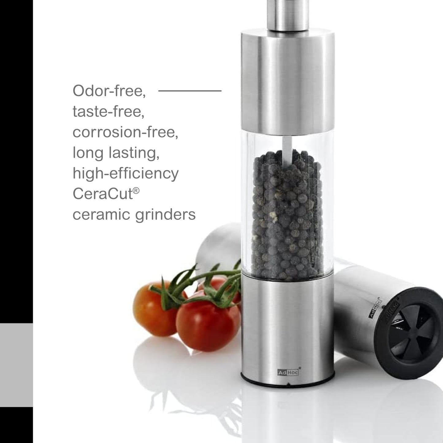 AdHoc Classic Medium Salt or Pepper Mill