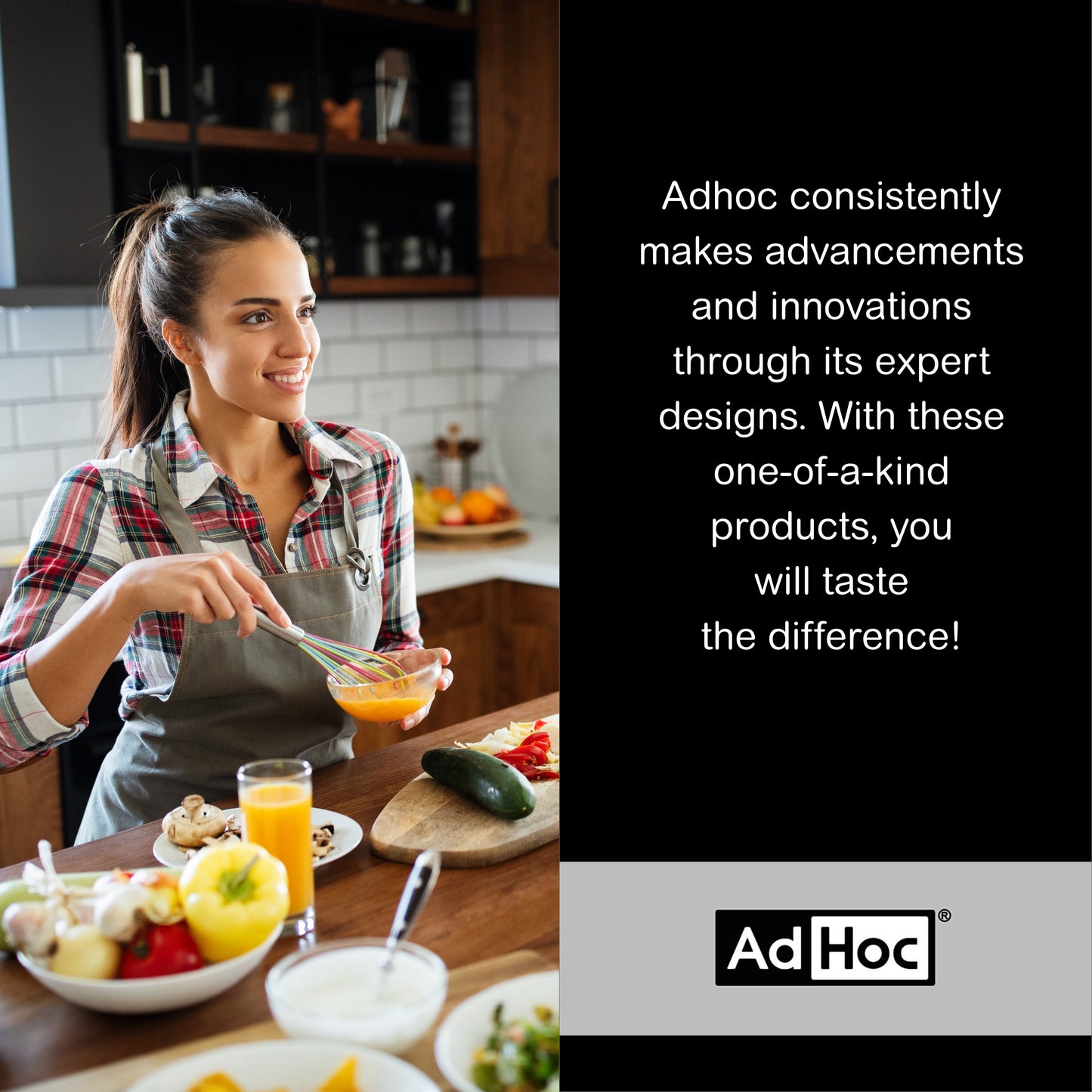 AdHoc Twin Salt & Pepper Mill Gift Set, 5.5", White/Black,MP125US