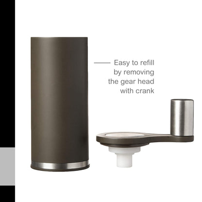 AdHoc SMOOS Geared Salt & Pepper Mill, Mocha 5.5"