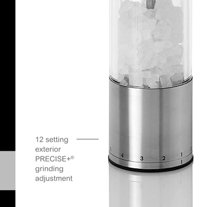 AdHoc Geared Stainless Steel Salt & Pepper Mill, 7.5"