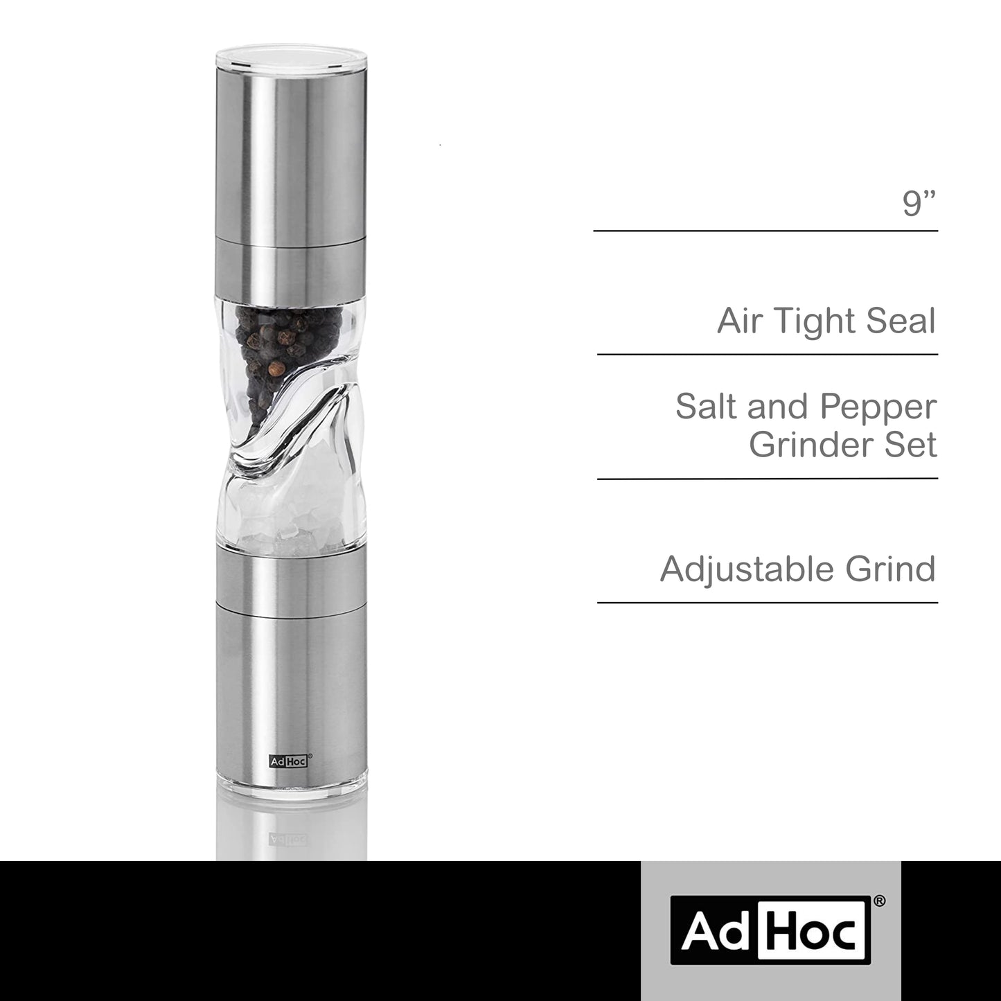 AdHoc Duo Salt & Pepper Mill