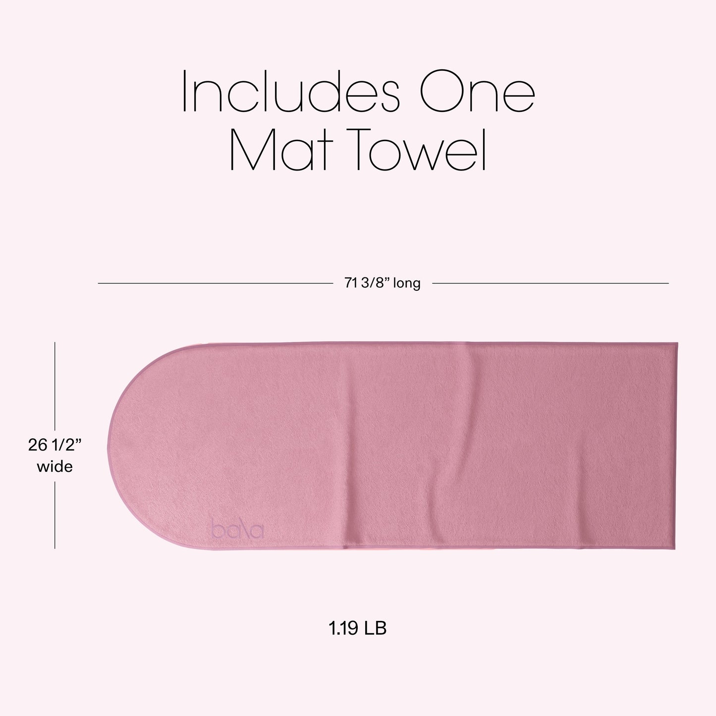 THE PLAY MAT TOWEL - BLUSH