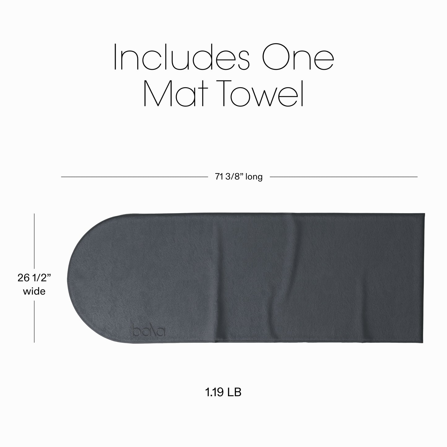 THE PLAY MAT TOWEL - CHARCOAL