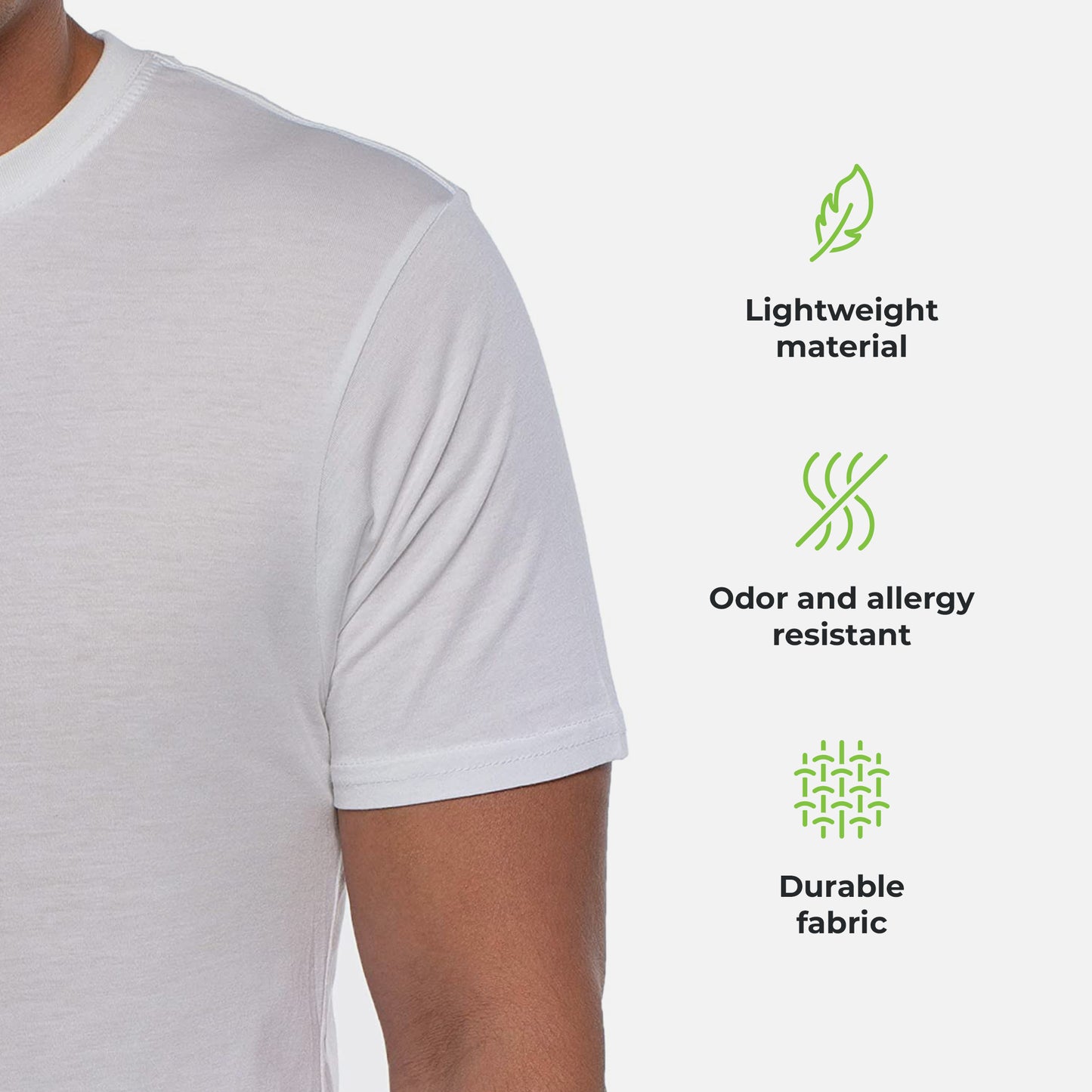 Cariloha Men's Crew Tee - Organic Bamboo T-Shirt - Cooling, Soft, Stylish, Durable, and Eco-Friendly - XXLarge - White