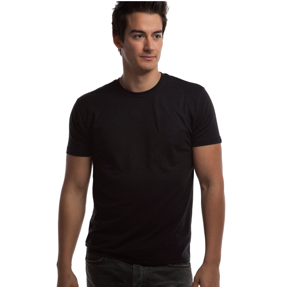 Cariloha Bamboo Crew Tee - Moisture Wicking Bamboo-Viscose Crewneck T Shirt for Men - XXX-Large - Black