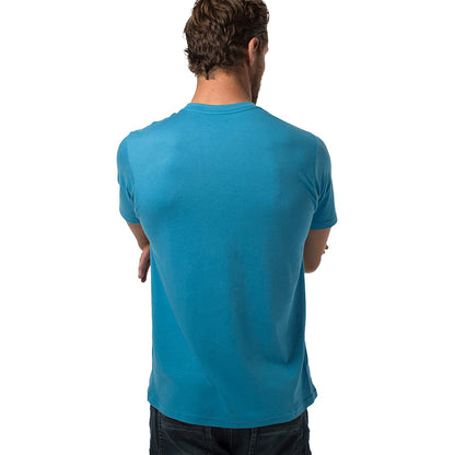 Cariloha Bamboo Crew Tee - Moisture Wicking Bamboo-Viscose Crewneck T Shirt for Men - Small - Caribbean Blue