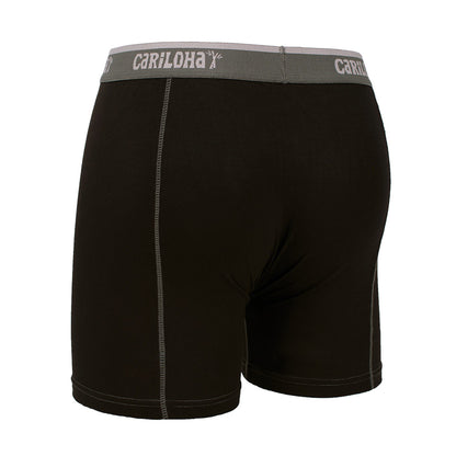 Cariloha Men's Bamboo Boxer Briefs - Breathable Underwear for Men - Large - Black