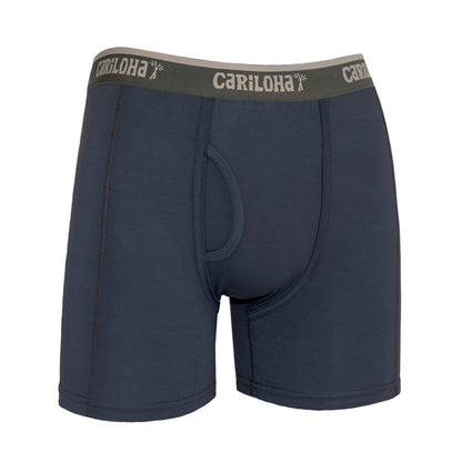 Cariloha Men's Organic Bamboo Underwear Boxer Briefs - Lightweight, Flexible, Eco-friendly and Odor-Resistant - Small - Cobalt Heather