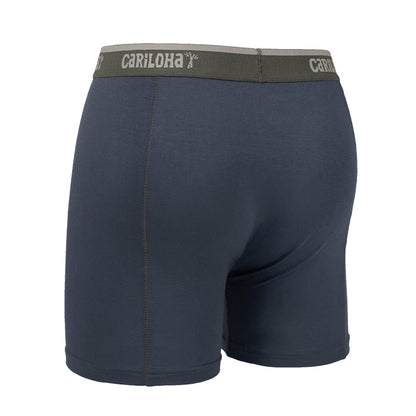 Cariloha Men's Organic Bamboo Underwear Boxer Briefs - Lightweight, Flexible, Eco-friendly and Odor-Resistant - Small - Cobalt Heather