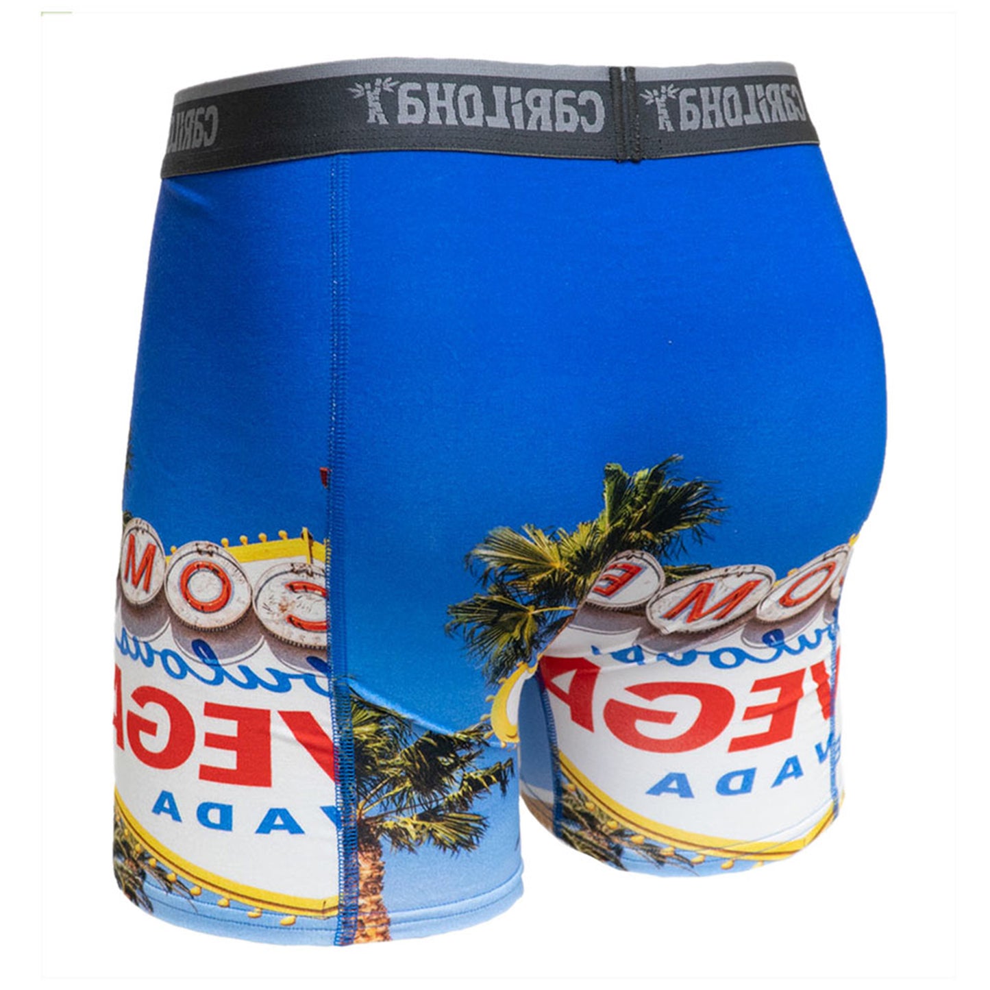 Cariloha Men's Bamboo Boxer Briefs - Breathable Underwear for Men - Small - Vegas Strip