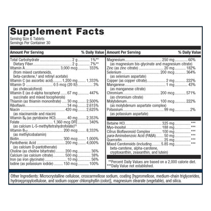 Metagenics Multigenics ‚Äì Optimum Multiple Vitamin/Mineral Formula Fast-Release Tablet ‚Äì 30 Servings