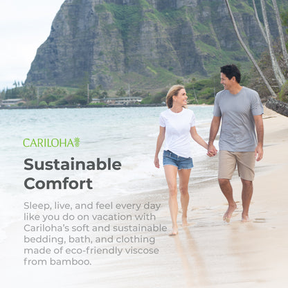 Cariloha Men's Comfort Crew Tee - Organic Bamboo T-Shirt - Cooling, Soft, Stylish, Durable and Eco-Friendly - Large - Palm Green