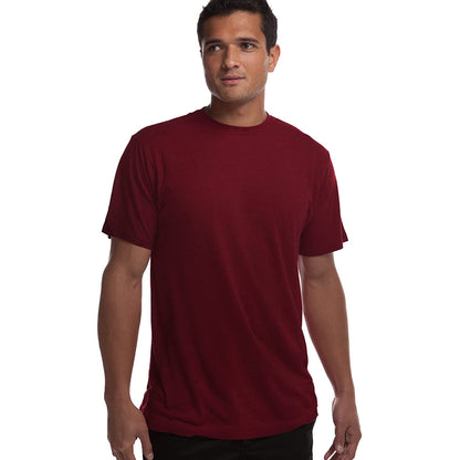 Cariloha Bamboo Comfort Crew Tee - Moisture Wicking Bamboo-Viscose Crewneck T Shirt for Men - XXX-Large - Rockwood Red