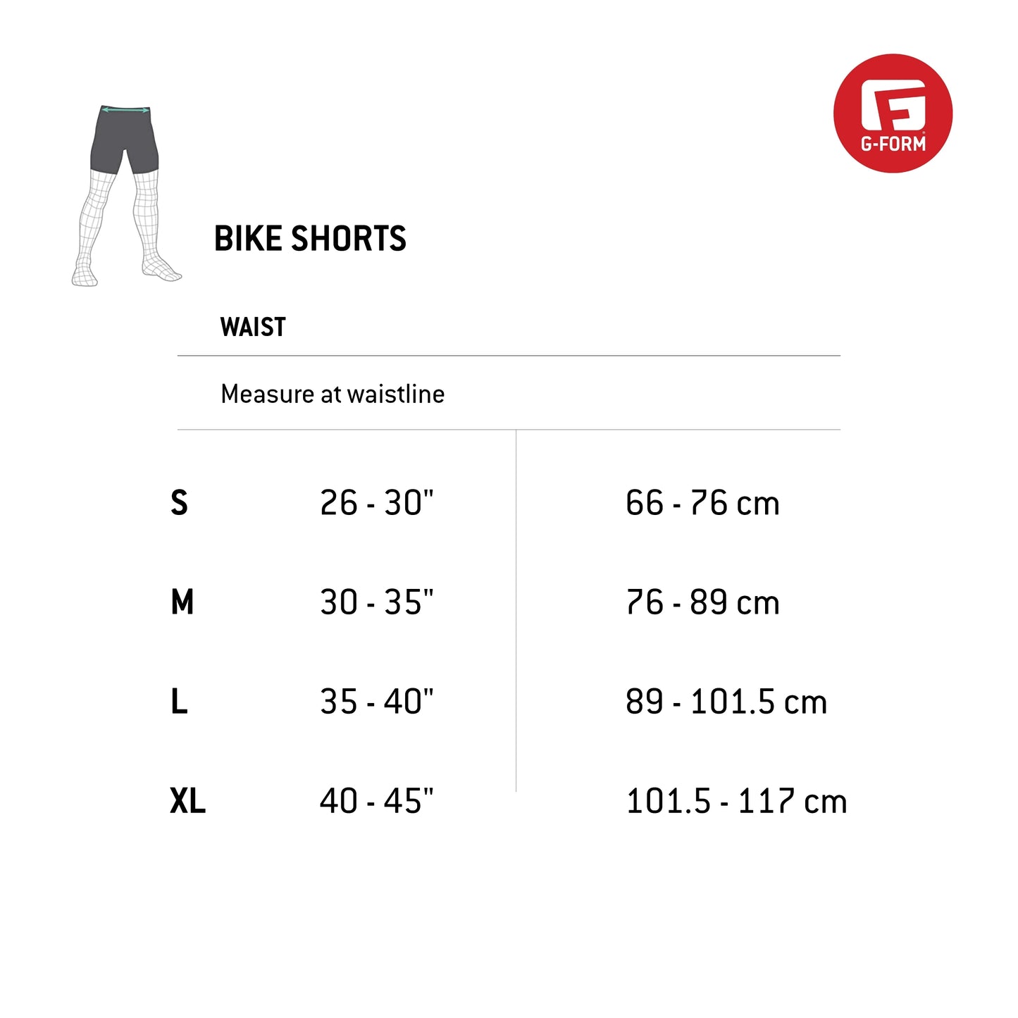 G-Form MX Short with Chamois - Bike Shorts for Men - Protective Athletic Gear for Biking - Black, Adult Small
