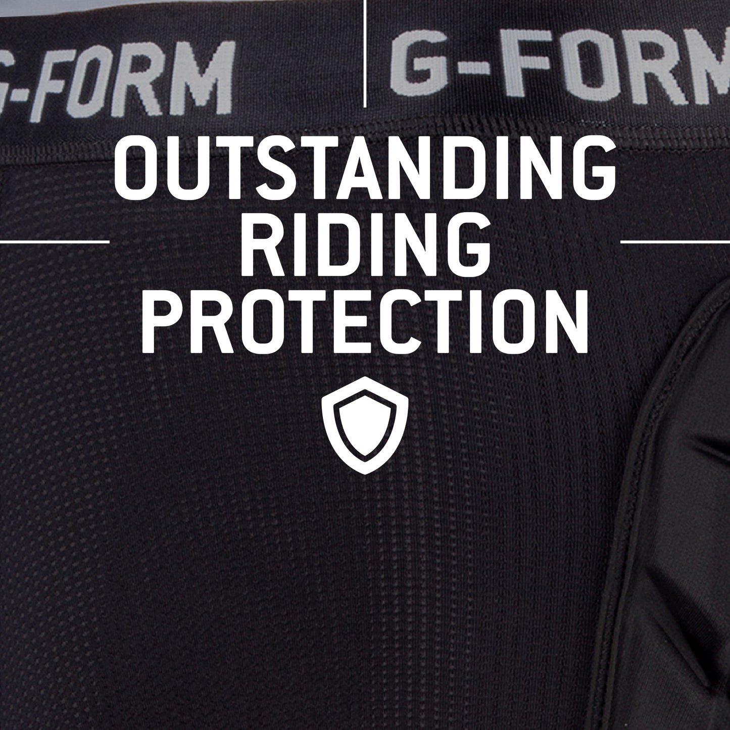 G-Form MX Short with Chamois - Bike Shorts for Men - Protective Athletic Gear for Biking - Black, Adult Medium
