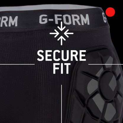 G-Form MX Short with Chamois - Bike Shorts for Men - Protective Athletic Gear for Biking - Black, Adult Medium