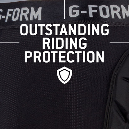 G-Form MX Short with Chamois - Bike Shorts for Men - Protective Athletic Gear for Biking - Black, Adult Large