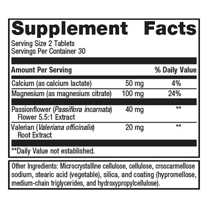 Metagenics MyoCalm with Passionflower and Valerian Root, Calcium and Magnesium Supplement Formula for Muscle Relaxation and Comfort - 60 Tablets, 30 Servings