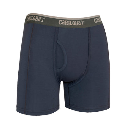 Cariloha Men's Organic Bamboo Underwear Boxer Briefs - Lightweight, Flexible, Eco-friendly and Odor-Resistant - Small - Cobalt Heather