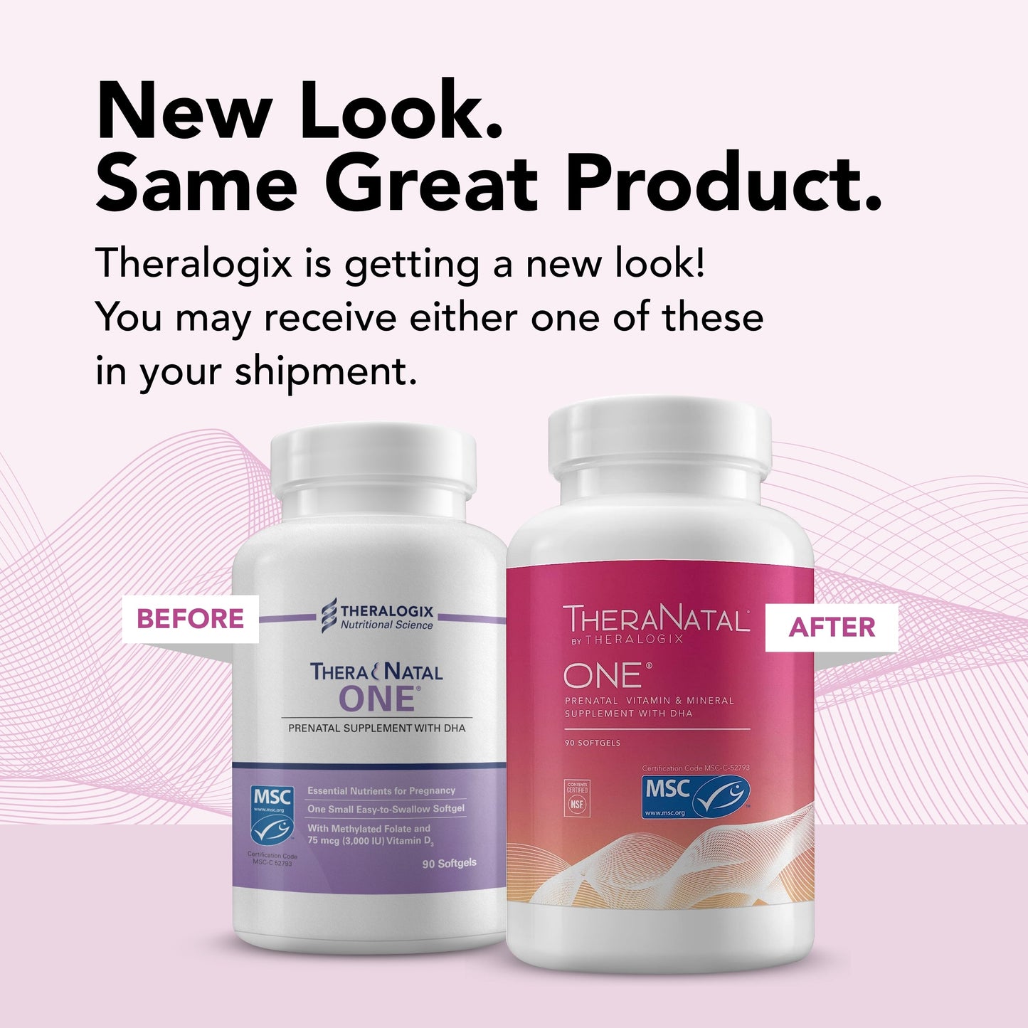 Theralogix TheraNatal One Prenatal Vitamin - 90-Day Supply - Prenatal Multivitamin with DHA, Vitamin D3, Methylated Folate, Iron & More to Support a Healthy Pregnancy* - NSF Certified - 90 Softgels