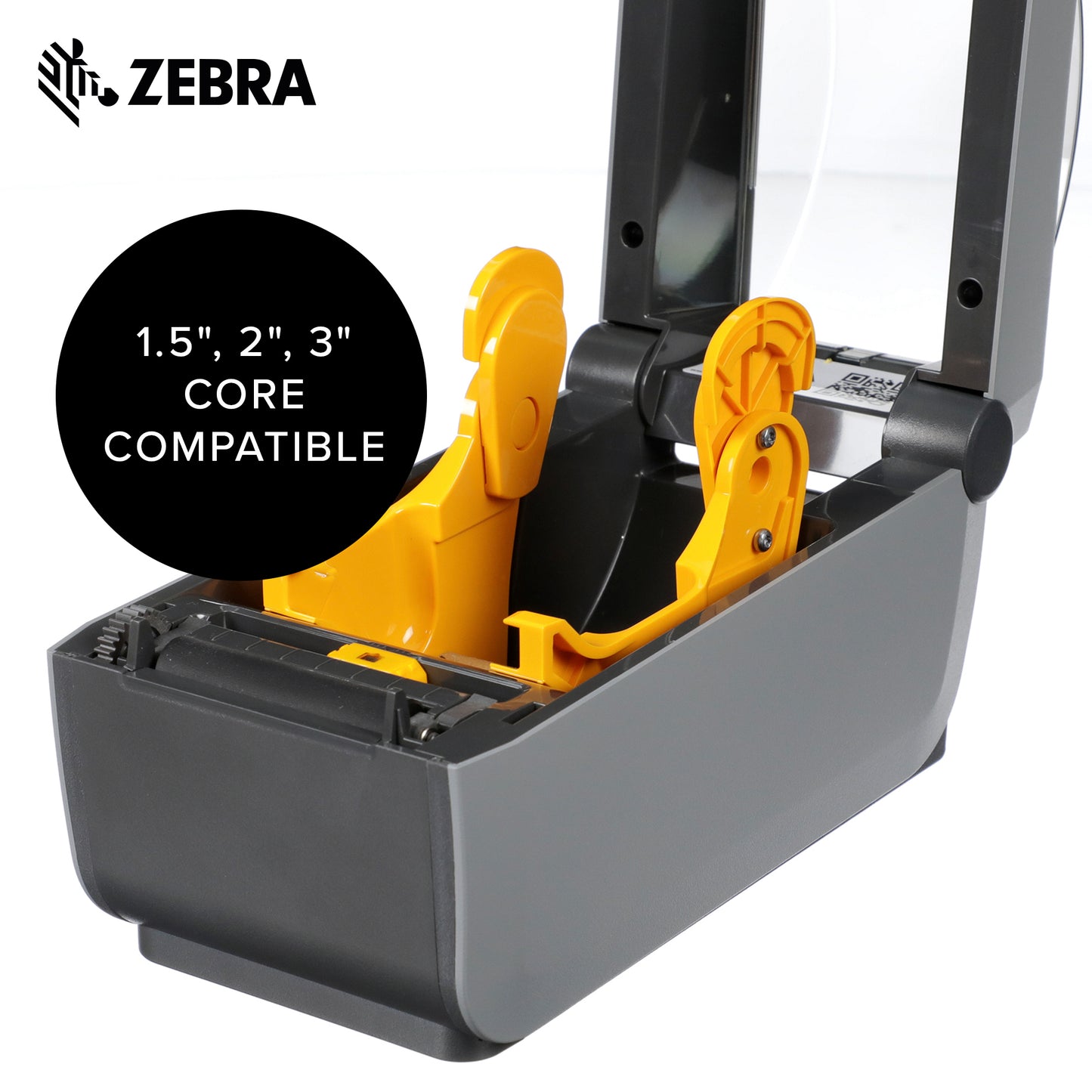 Zebra Media Core Adaptors for 1.5 in 2 in 3 in Diameter Media Cores 3 Sets of 2 P1079903-033