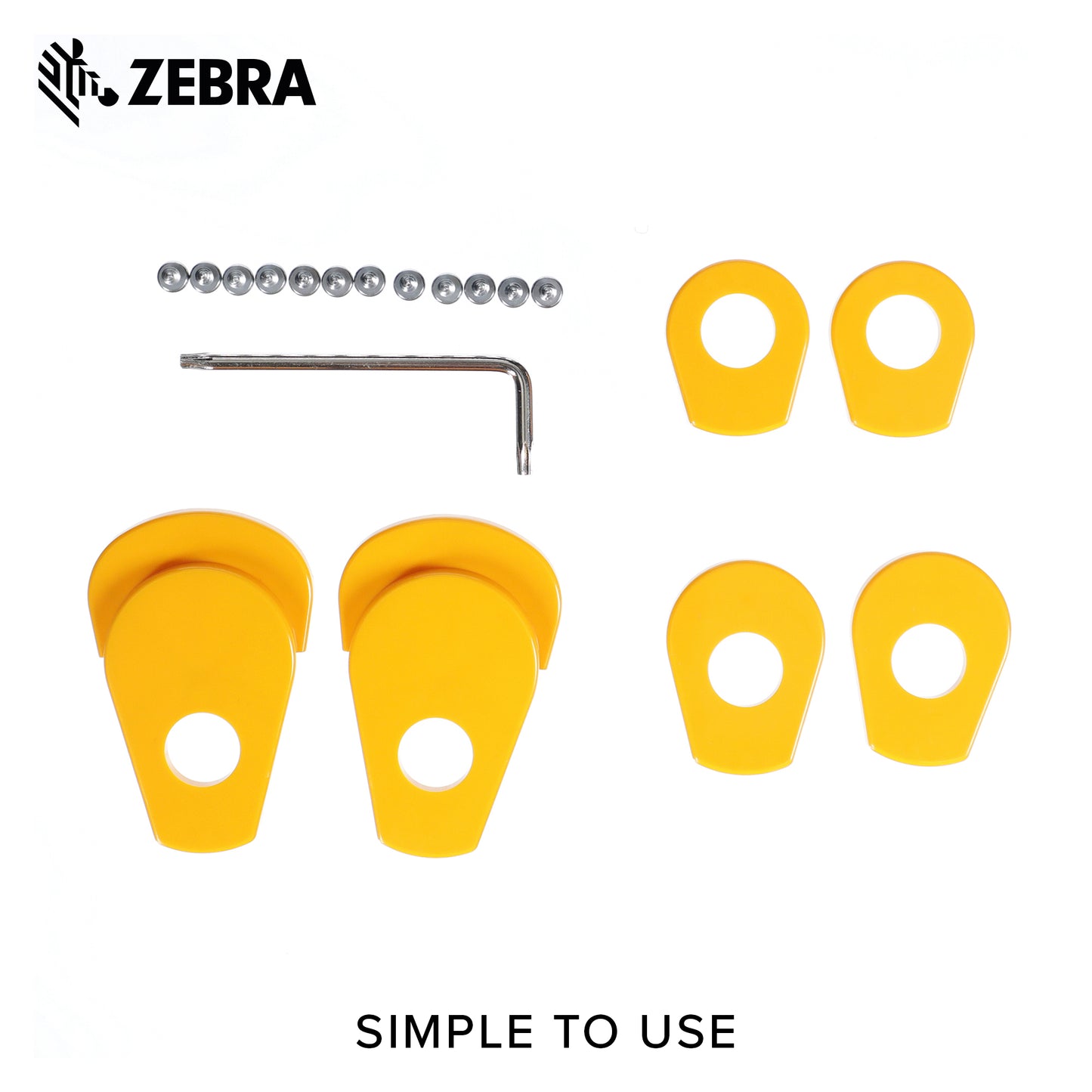 Zebra Media Core Adaptors for 1.5 in 2 in 3 in Diameter Media Cores 3 Sets of 2 P1079903-033