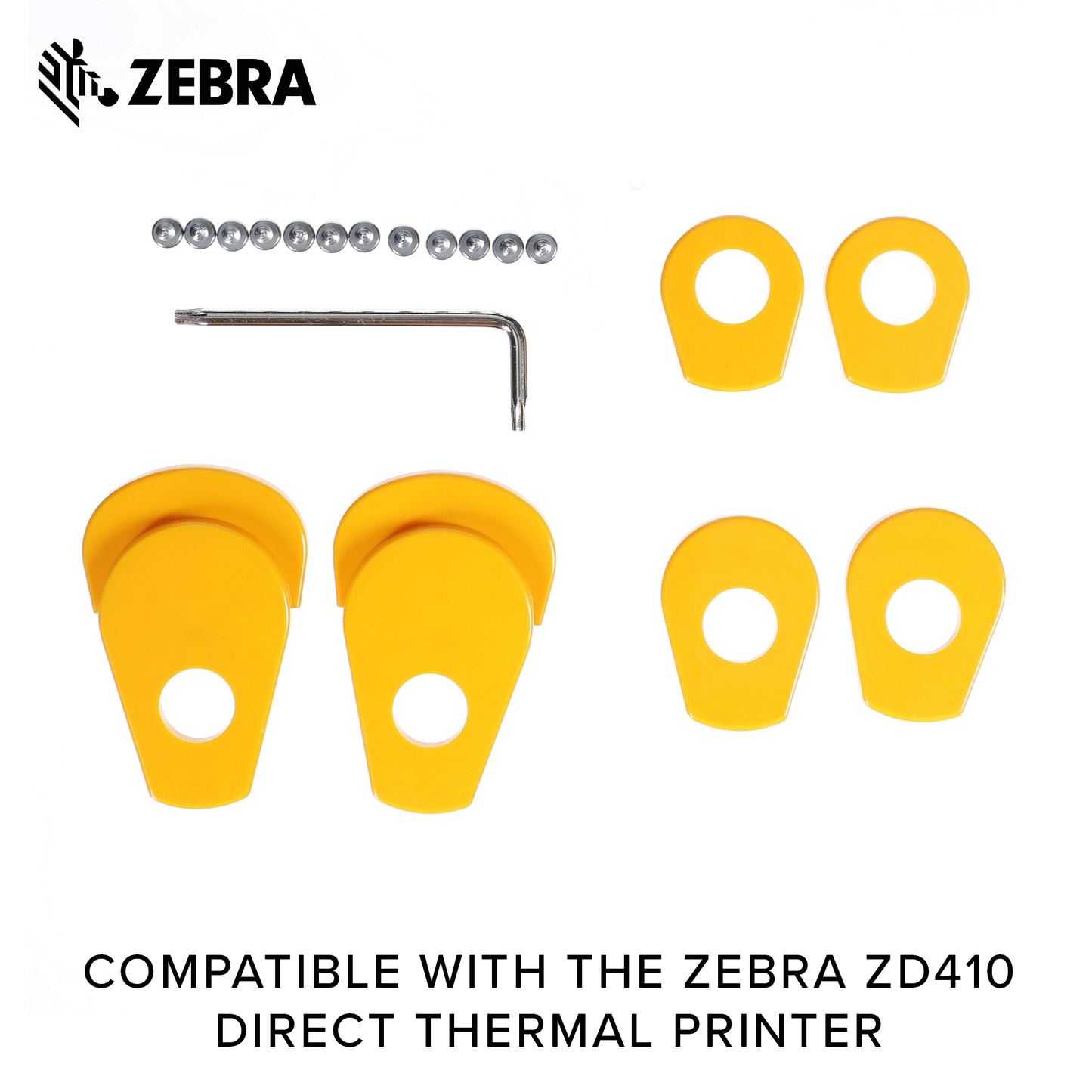 Zebra Media Core Adaptors for 1.5 in 2 in 3 in Diameter Media Cores 3 Sets of 2 P1079903-033