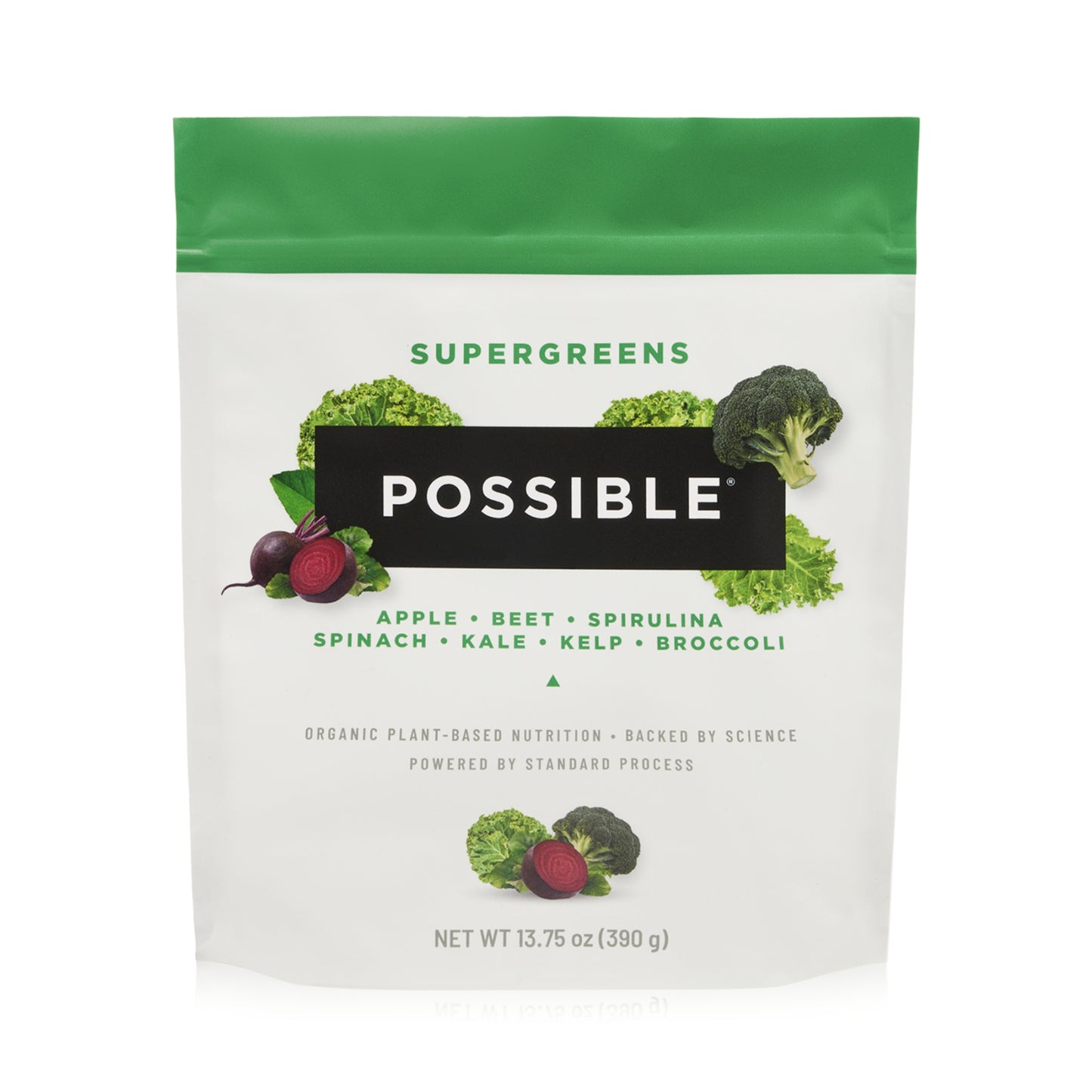 Possible SuperGreens - Superfoods Powder Mix with 23 Whole Food Ingredients, Vegan, Organic, Plant-Based Wellness - 1 Pouch, 30-Day Supply