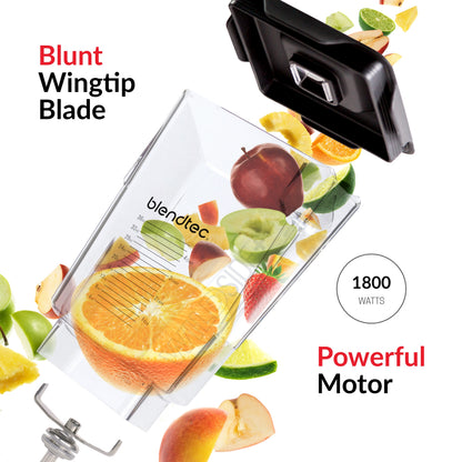 Blendtec Professional 800 - Blender with WildSide+ Jar (90 oz) - Professional Blender for Smoothies & Frozen Drinks - Quietest Professional-Grade Power - 11-Speed Touch Slider - Easy to Clean - Black
