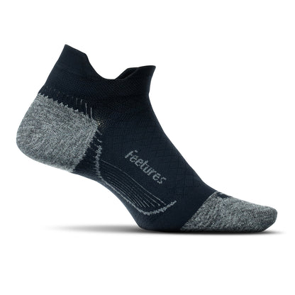Feetures Plantar Fasciitis Relief Sock Ultra Light No Show Tab- Compression Sock for Men & Women- Medium, Black