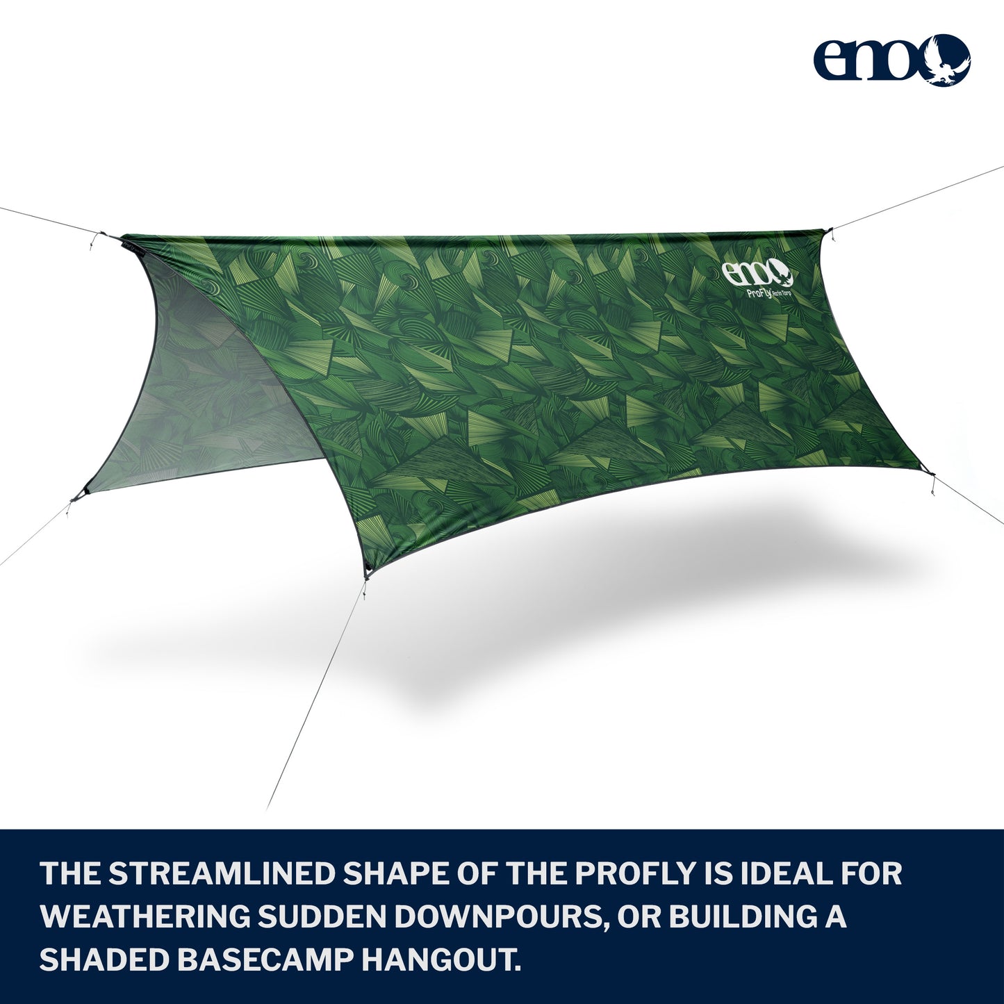 ENO, Eagles Nest Outfitters ProFly Ultralight Hammock Rain Fly Tarp, Green