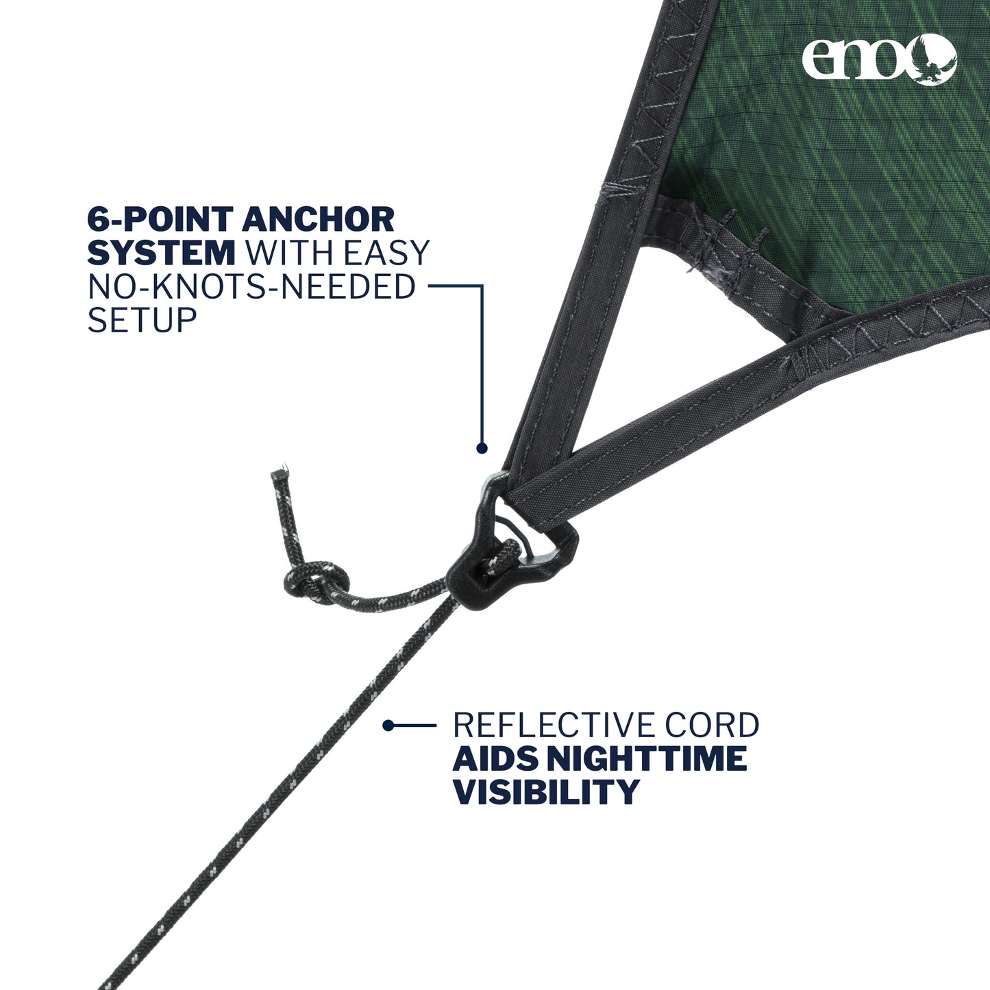 ENO, Eagles Nest Outfitters ProFly Ultralight Hammock Rain Fly Tarp, Green