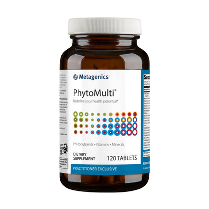Metagenics PhytoMulti Without Iron - Daily Multivitamin Supplement with Phytonutrients, Vitamins and Minerals for Multidimensional Health Support - 120 Tablets, 60 Day Supply