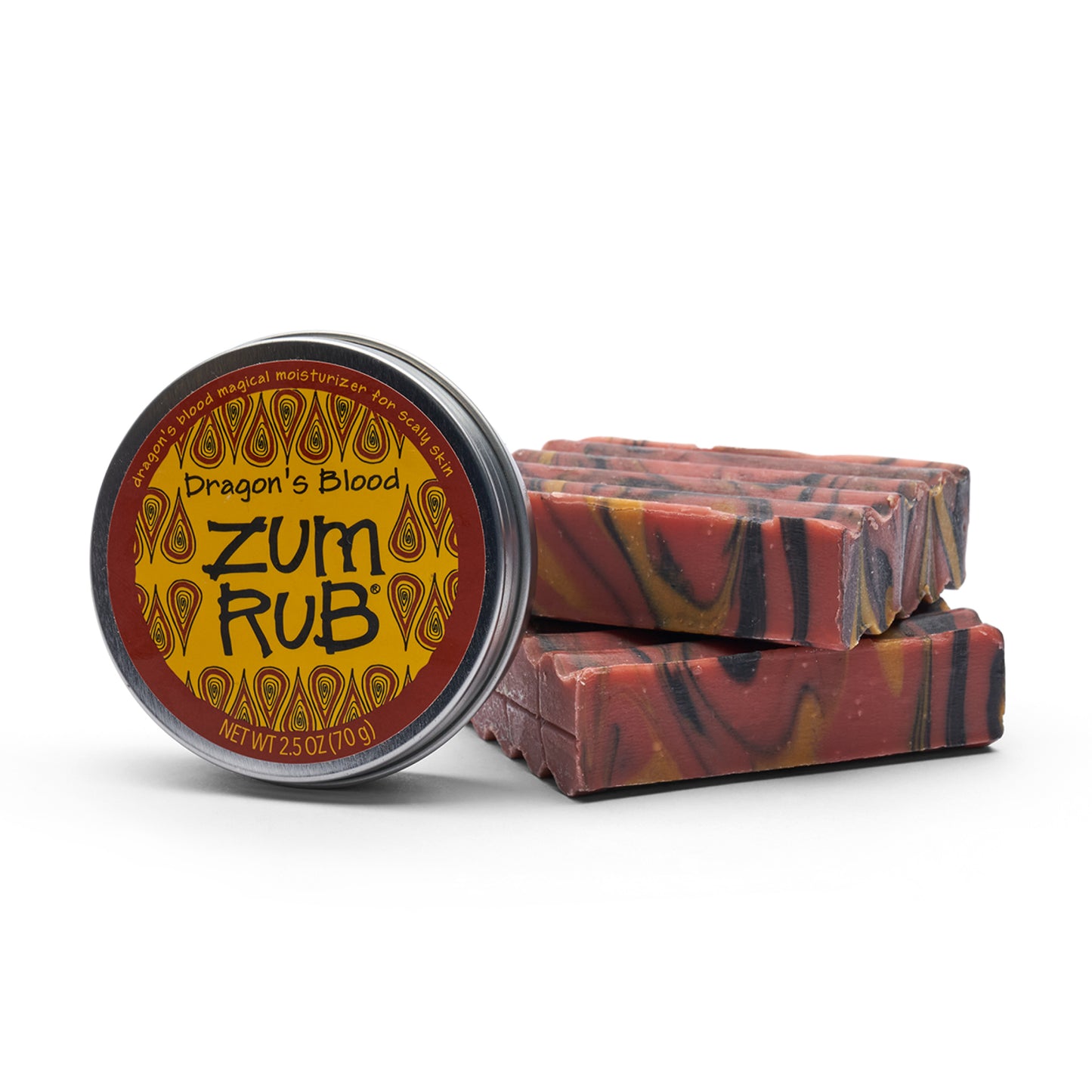 Zum Bar Goat's Milk Bundle - Dragon's Blood - 2 (3 oz) Soap Bars and 1 (2.5 oz) Zum Rub Moisturizer