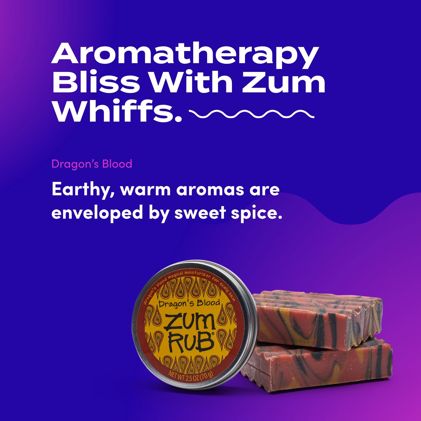 Zum Bar Goat's Milk Bundle - Dragon's Blood - 2 (3 oz) Soap Bars and 1 (2.5 oz) Zum Rub Moisturizer
