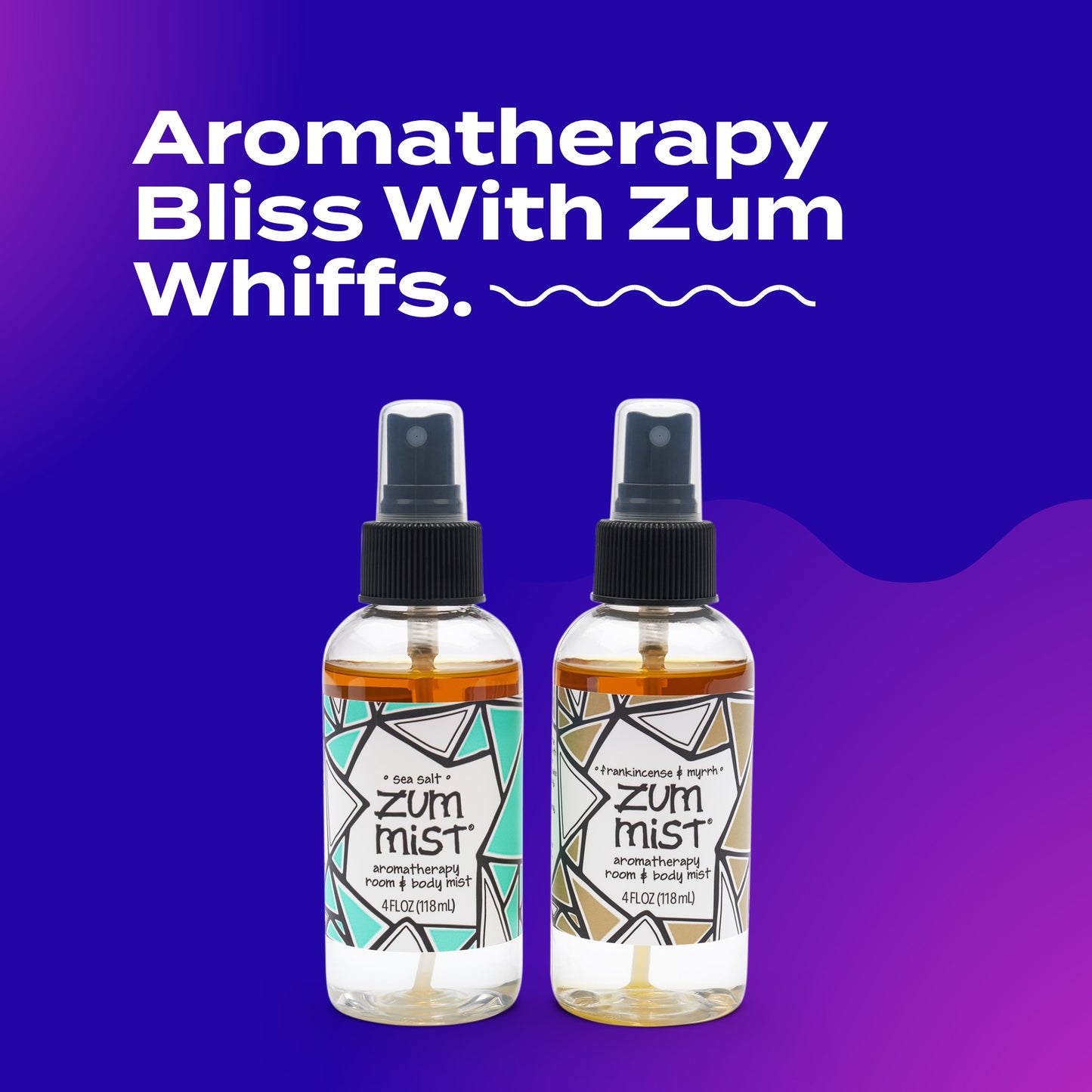 Indigo Wild Zum Mist Frankincense & Myrrh and Sea Salt Mist Body Spray 4 fl. oz. each, 2 Pack