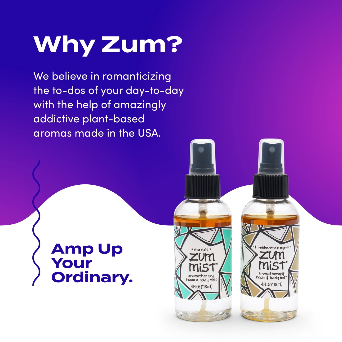 Indigo Wild Zum Mist Frankincense & Myrrh and Sea Salt Mist Body Spray 4 fl. oz. each, 2 Pack
